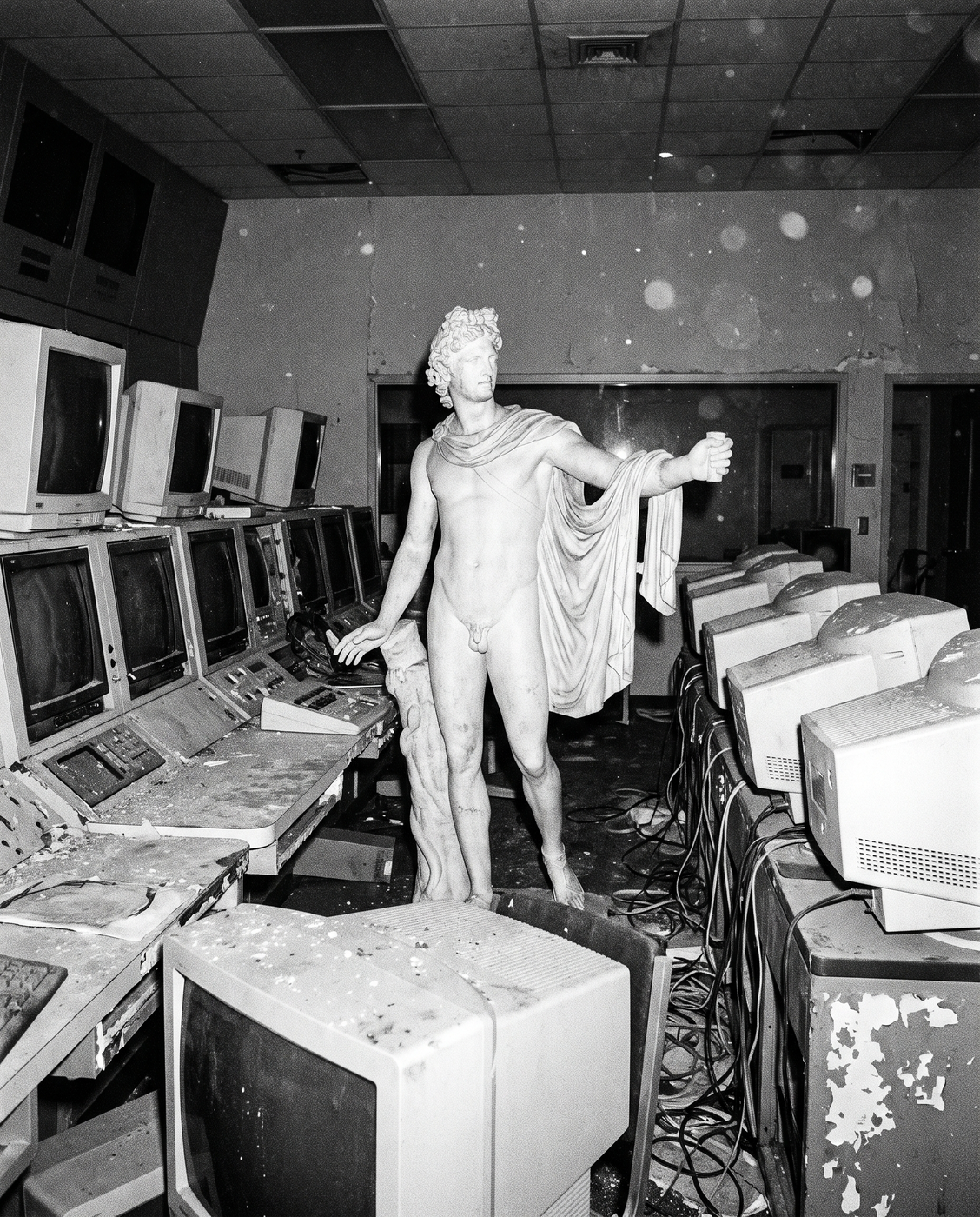 statue in control room